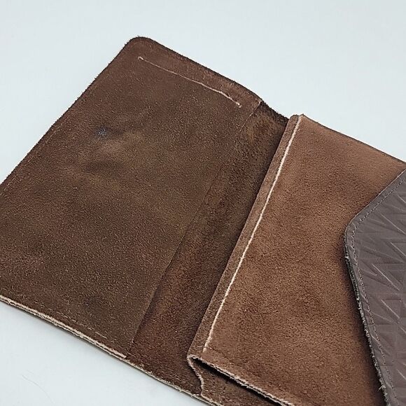 Eberle Genuine Cowhide Leather Women’s Brown Wallet Coin Purse Sandalwood - Picture 3 of 13